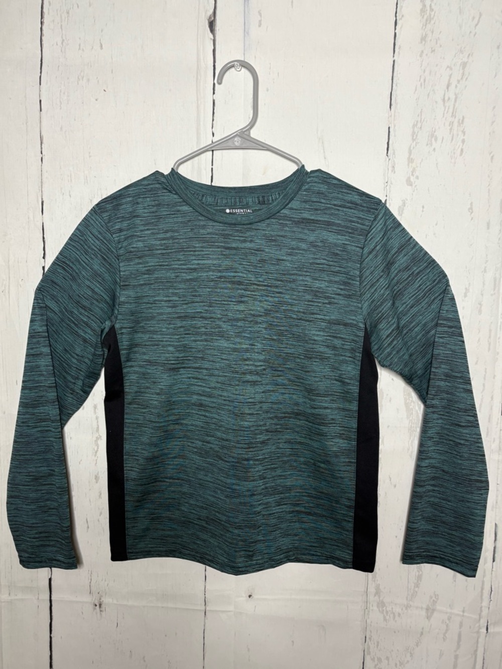 Essentials Green Heather Long-Sleeve Active Tee